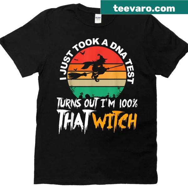 T-shirt with the fun quote 'Turns Out That I'm That Witch' for Halloween