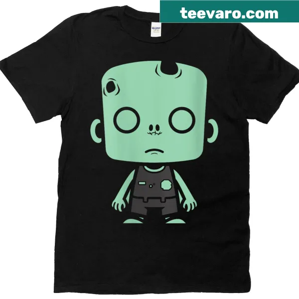 Funny Halloween T-shirt with cute little zombies