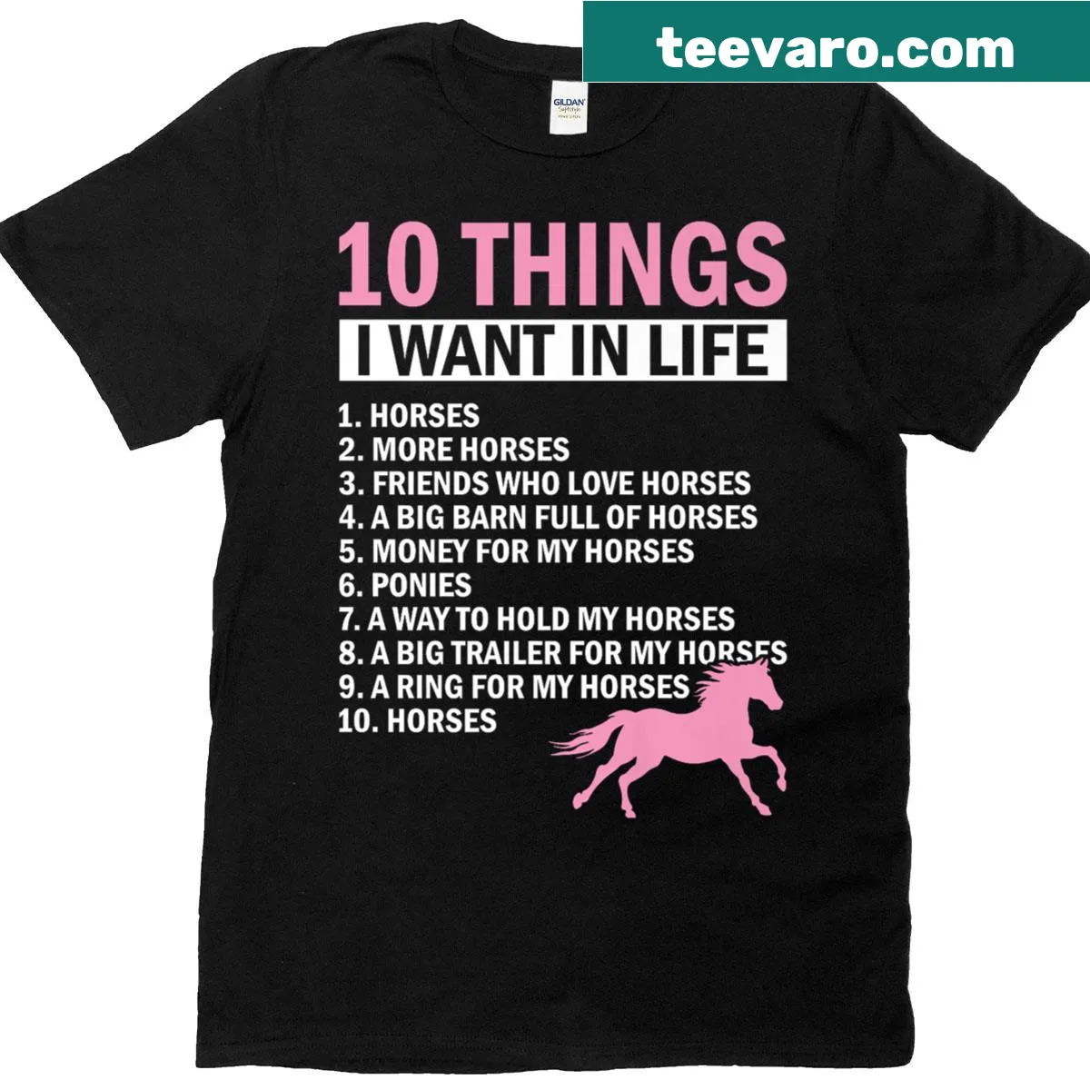 Humorous horse riding graphic with text on the shirt — on a men's t-shirt
