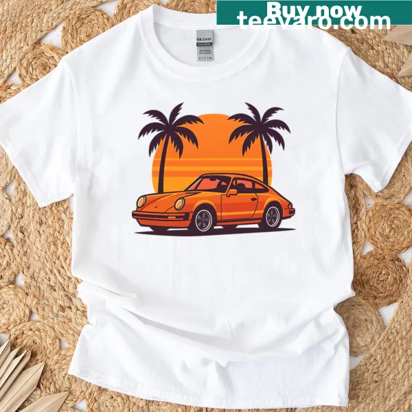 Retro design featuring the iconic 1970s Porsche 911