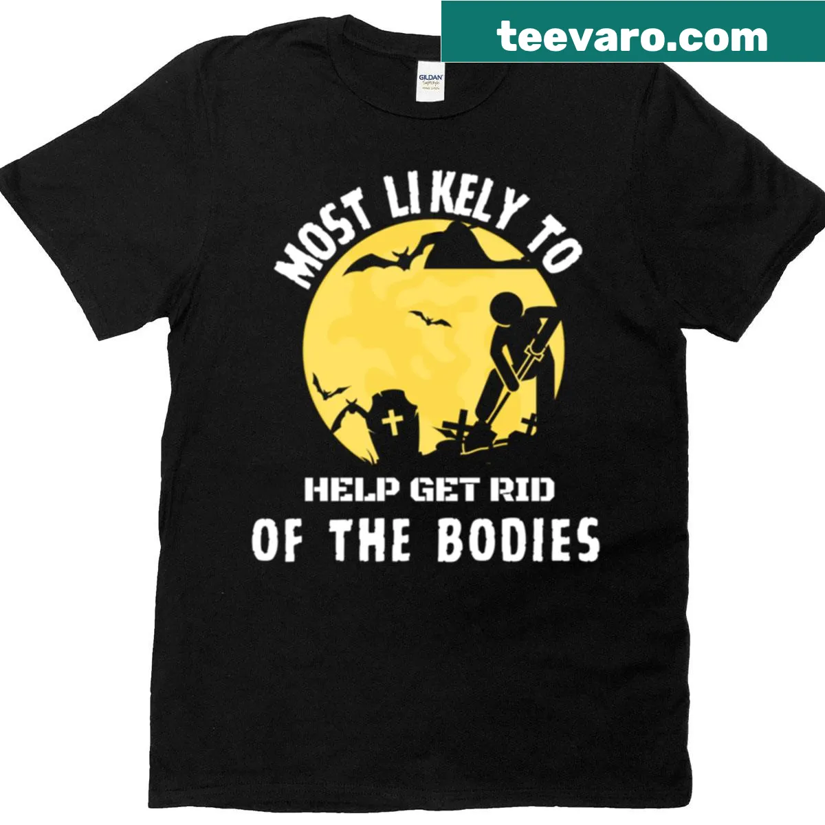 Spooky art design on a T-shirt. — on a men's t-shirt