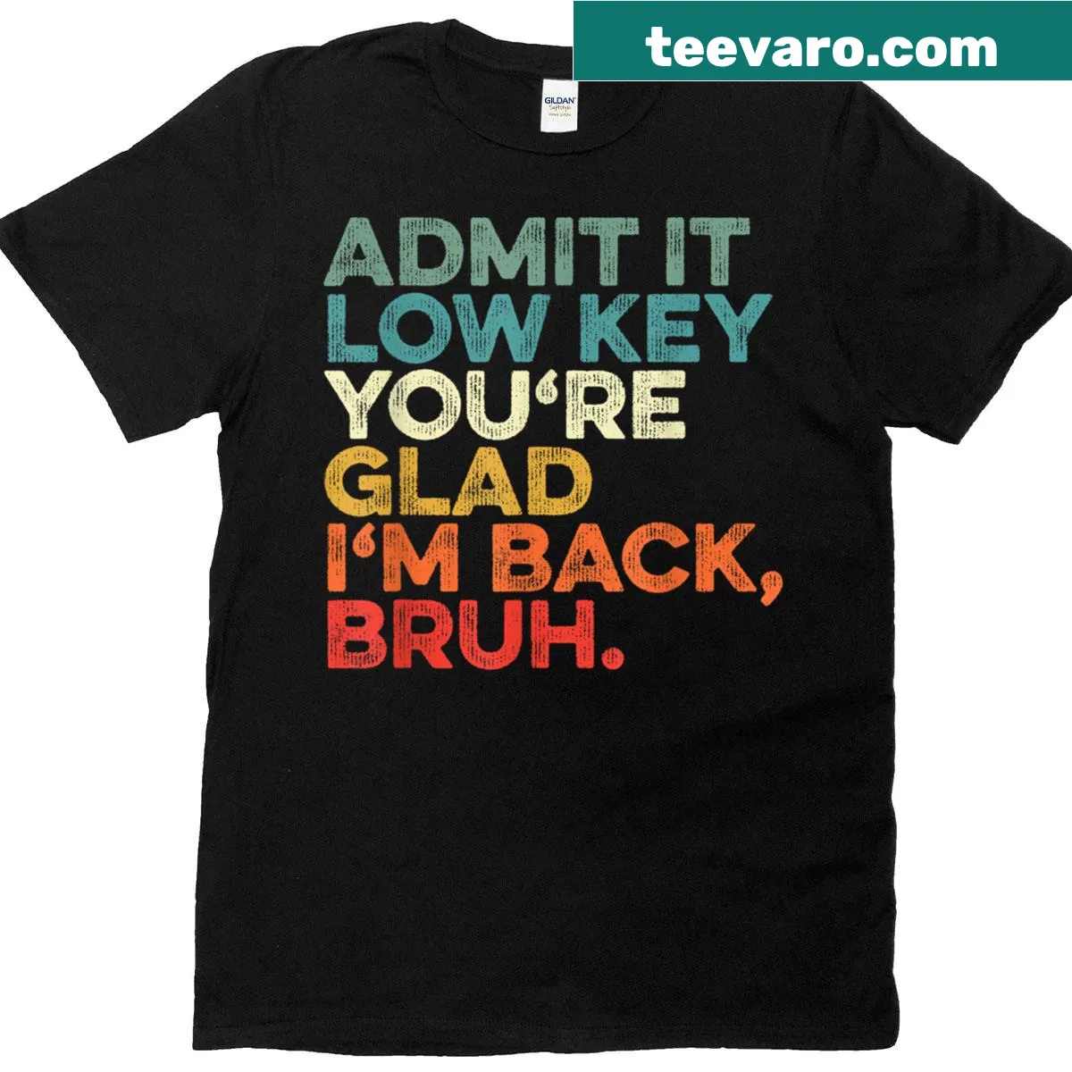Funny teacher t-shirt with humorous back-to-school message — on a men's t-shirt