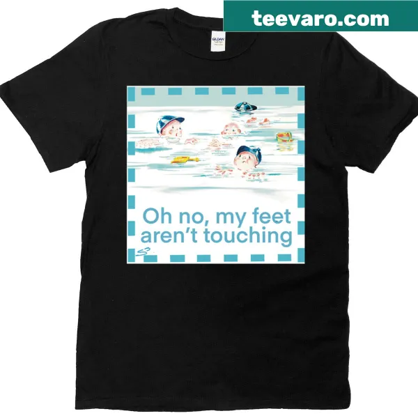 Funny T-shirt with 'Beanie-boys Go Swimming' text