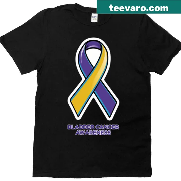 Awareness t-shirt featuring bladder cancer message
