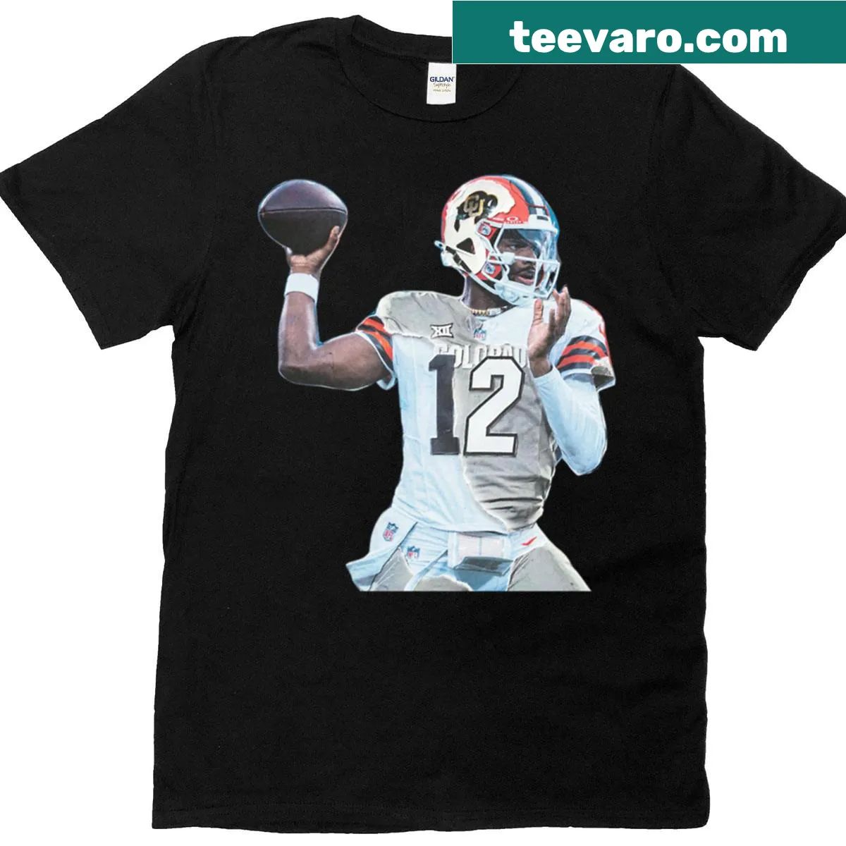 Cartoon character Buff Anders on a t-shirt — on a men's t-shirt