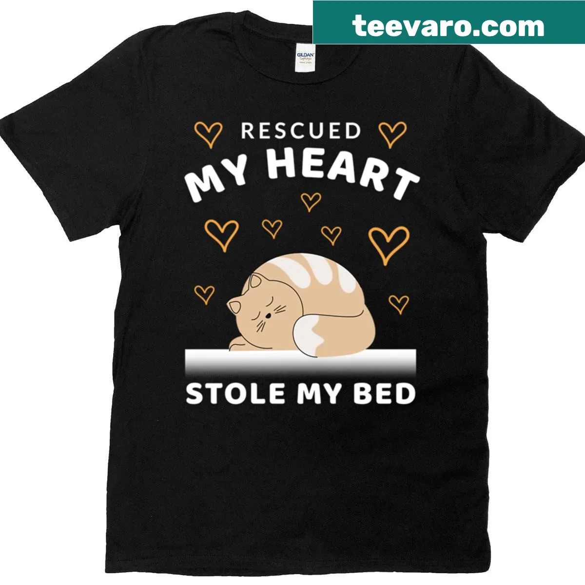Funny typography design about cats on a t-shirt — on a men's t-shirt