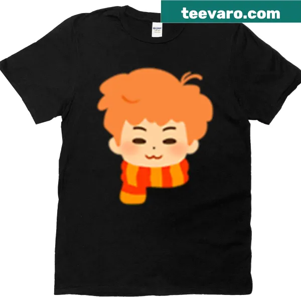 Cute chibi cartoon graphic featuring Ron on a t-shirt