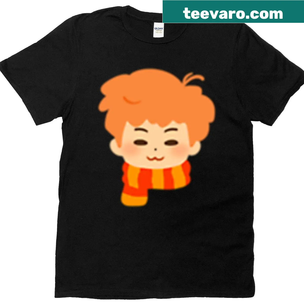 Cute chibi cartoon graphic featuring Ron on a t-shirt — on a men's t-shirt