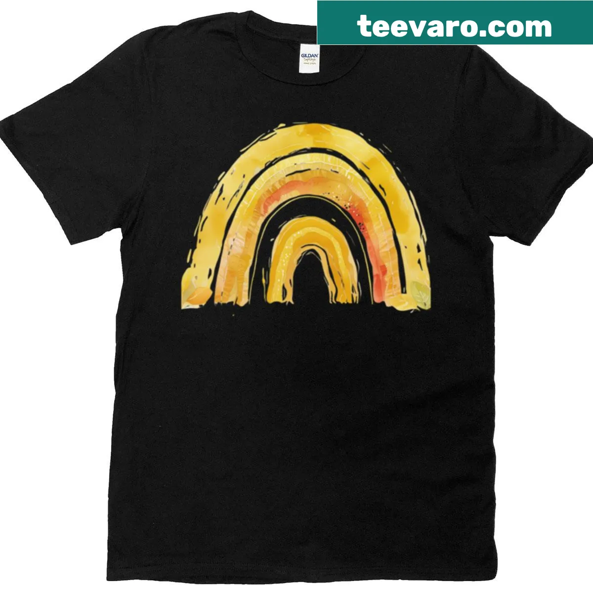 Graphic t-shirt for childhood cancer awareness — on a men's t-shirt