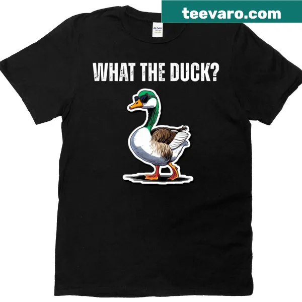 Edgy T-shirt featuring an illustration of an angry duck.