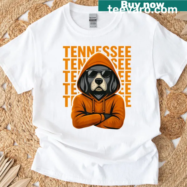 Graphic of a Coonhound dog for Tennessee dog lovers