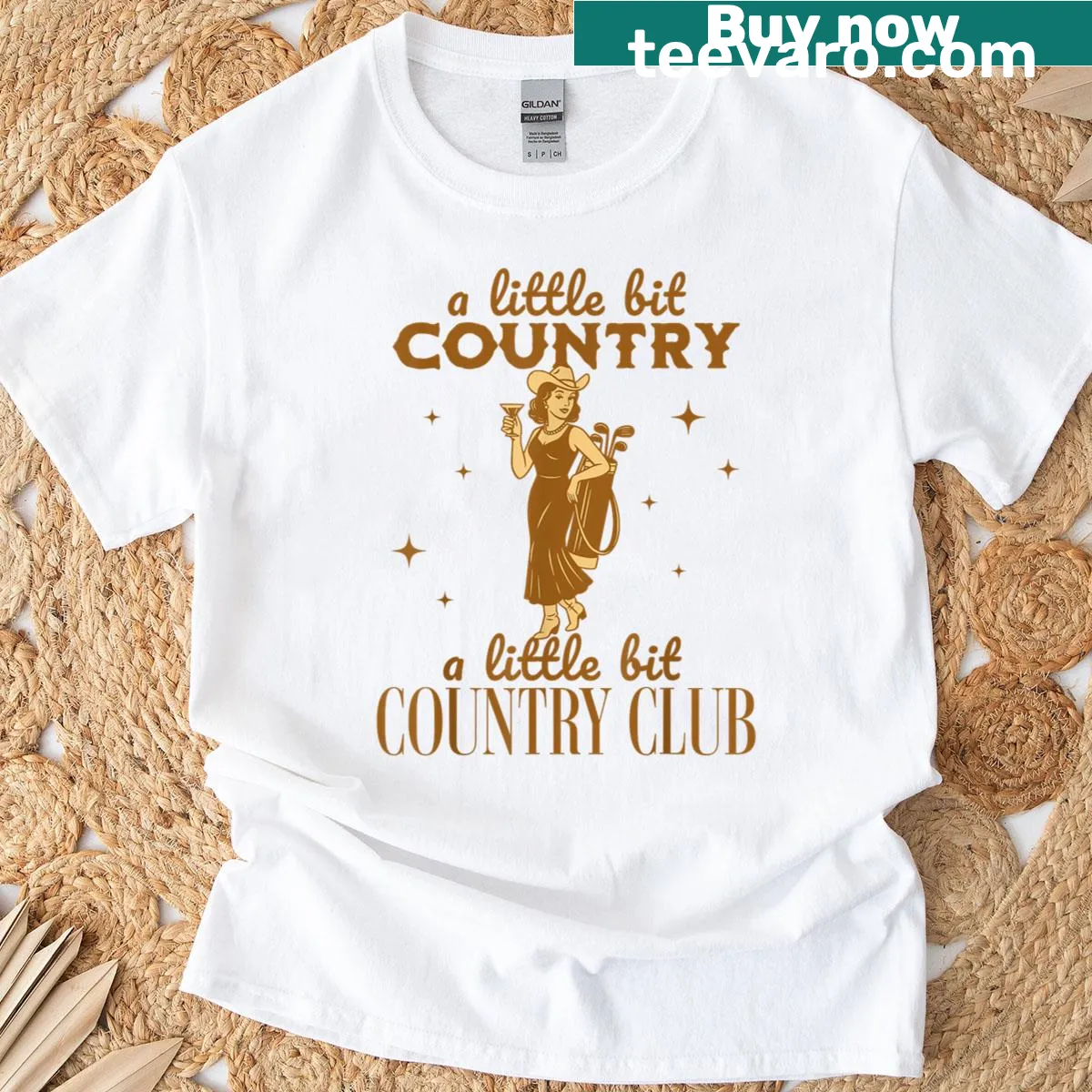 Vintage-style golfing shirt celebrating southern golf culture — on a men's t-shirt