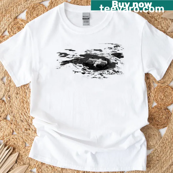Edgy graphic inspired by Death Stranding on a casual t-shirt