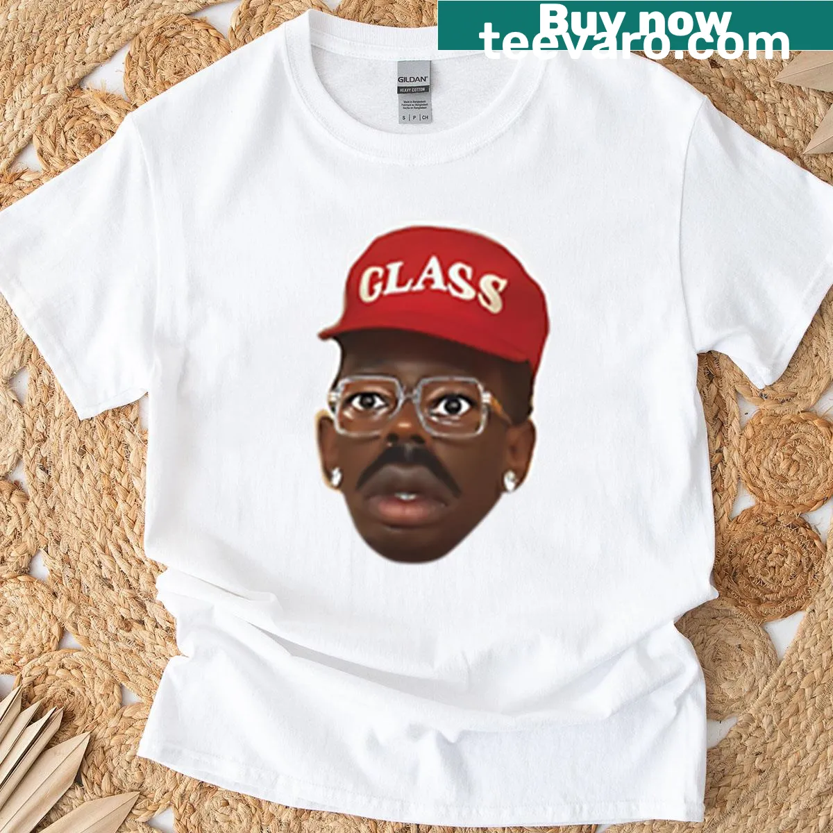 Tyler The Creator inspired typography t-shirt — on a men's t-shirt