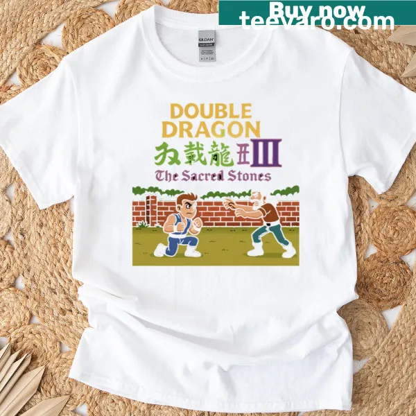 Retro Double Dragon 3 T-shirt with bold typography