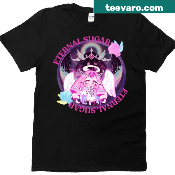 Minimalist t-shirt with 'Eternal Sugar' typography
