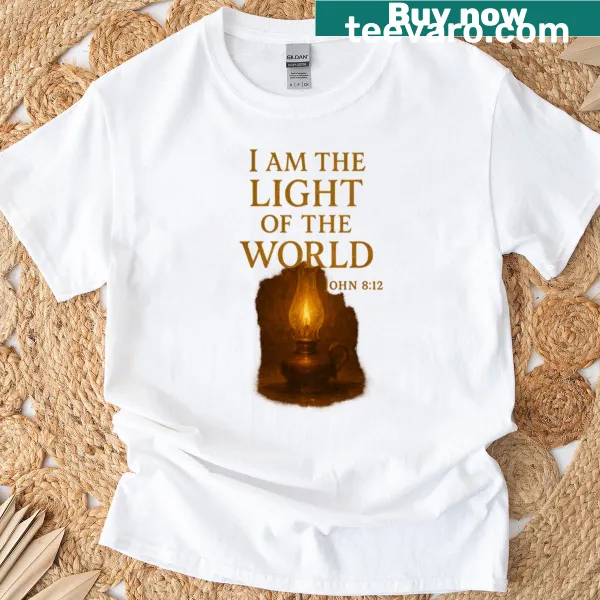 Vintage-style shirt with Psalm 23:4 quote in classic font