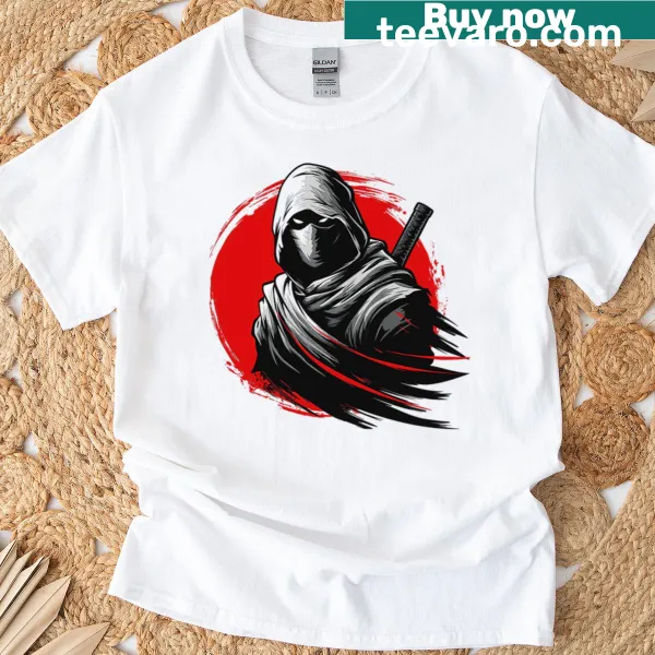 Graphic T-shirt featuring a fighter silhouette with the Japan theme