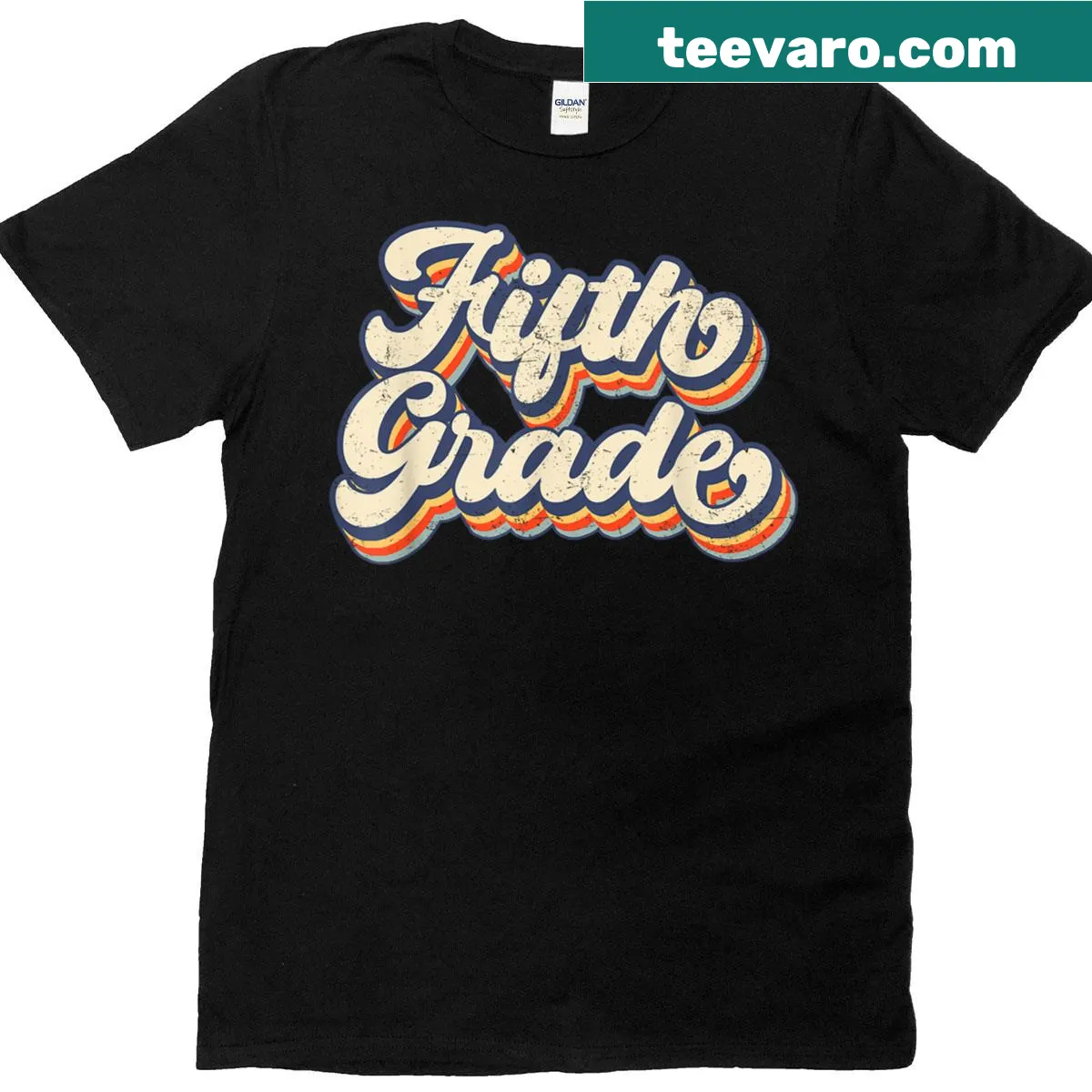 T-shirt for fifth grade teachers celebrating the first day of school — on a men's t-shirt