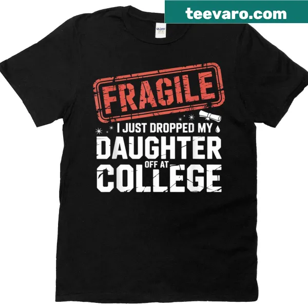 Heartfelt t-shirt about sending daughter to college with touching text