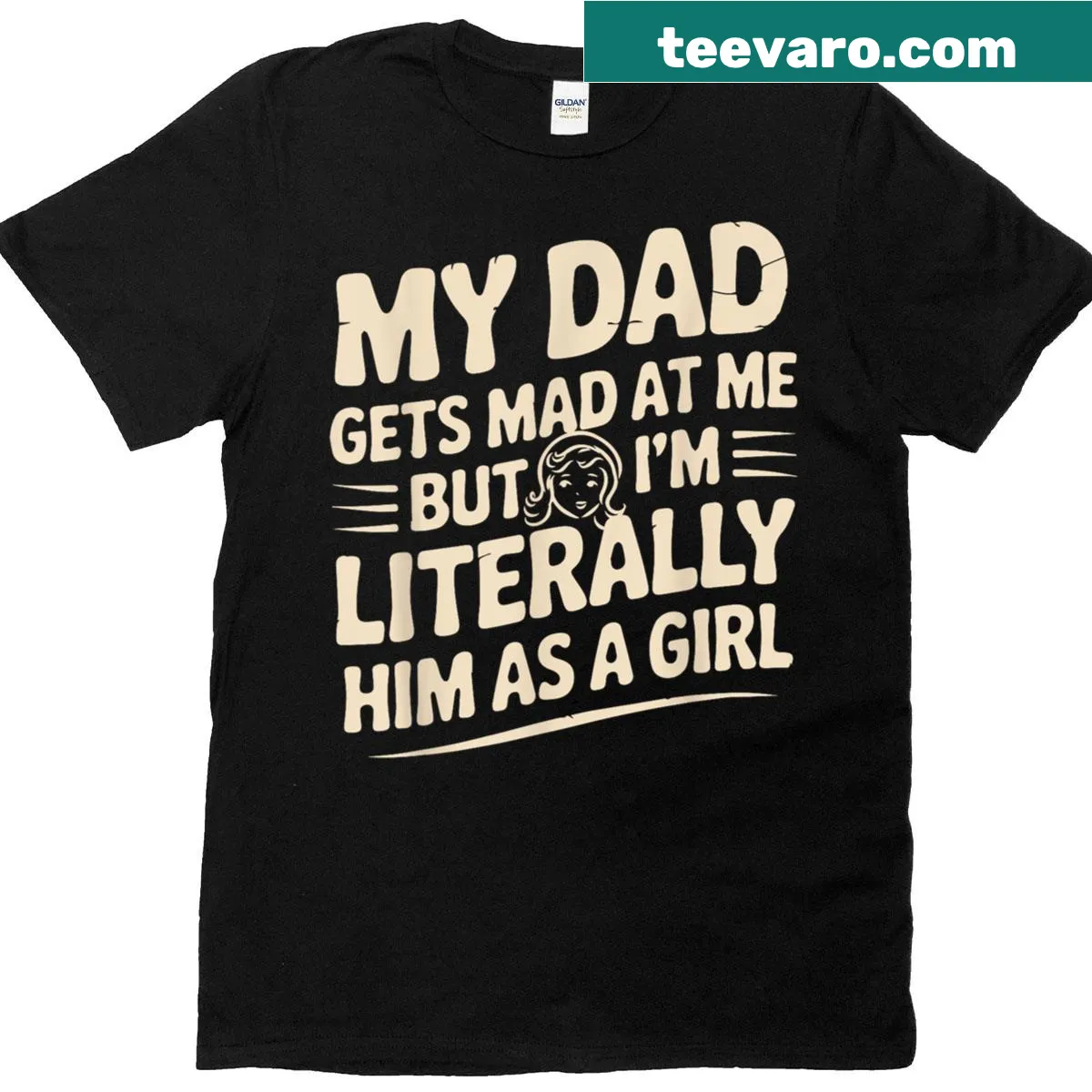 Humorous dad-themed graphic t-shirt — on a men's t-shirt