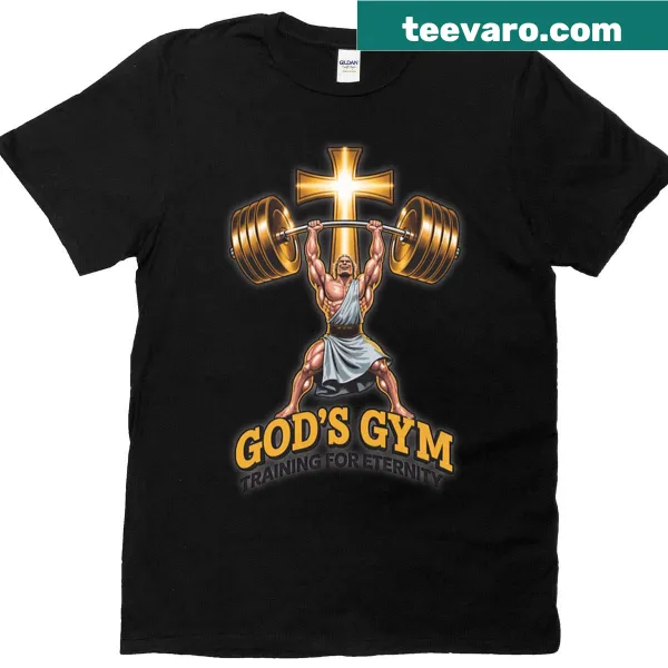 Inspirational gym T-shirt with motivational text