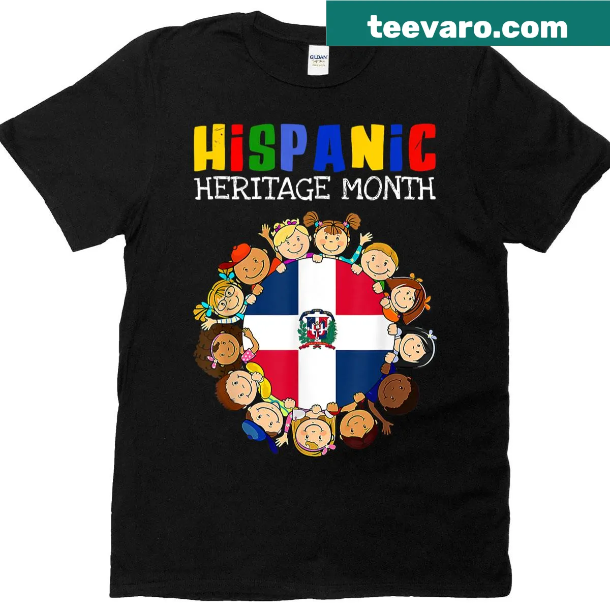 T-shirt celebrating Dominican heritage for kids — on a men's t-shirt