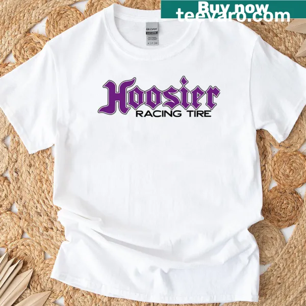 Illustration of Hoosier tire logo on a T-shirt