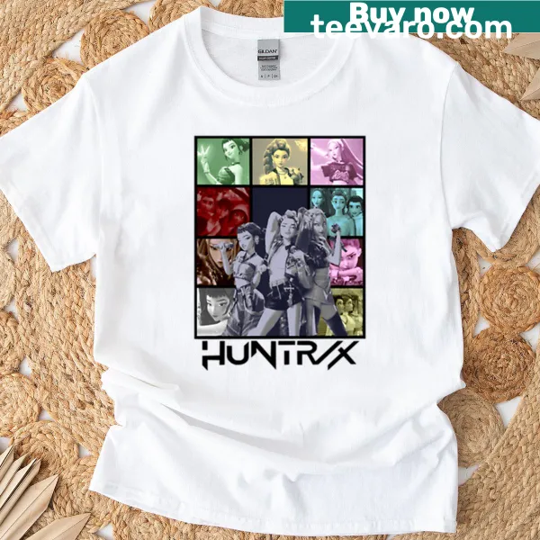 K-pop themed t-shirt featuring Huntrix demon hunters design