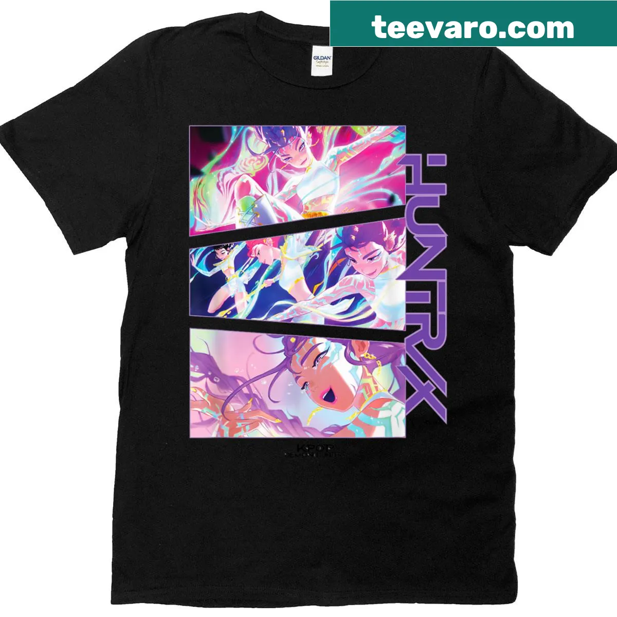 Officially licensed T-shirt featuring the Huntrx logo — on a men's t-shirt