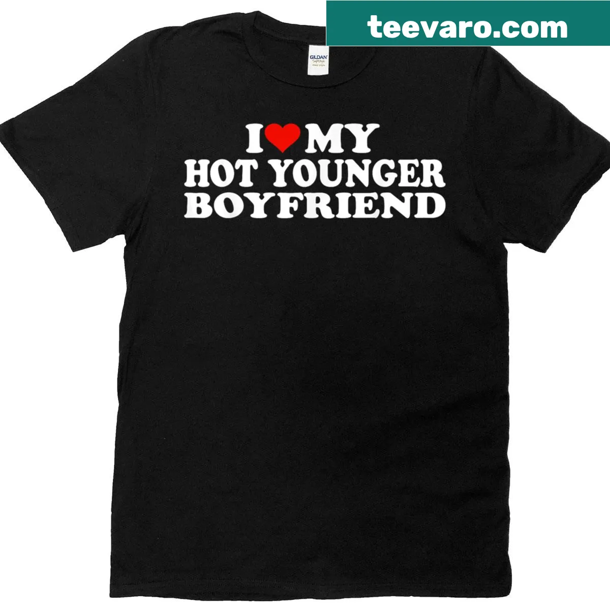 Cute t-shirt expressing love for a younger boyfriend — on a men's t-shirt