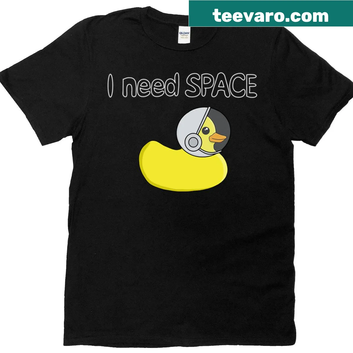 Graphic tee with the text 'I Need Space' — on a men's t-shirt