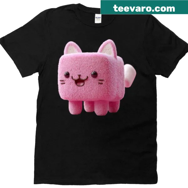 Kawaii marshmallow kitty design T-shirt