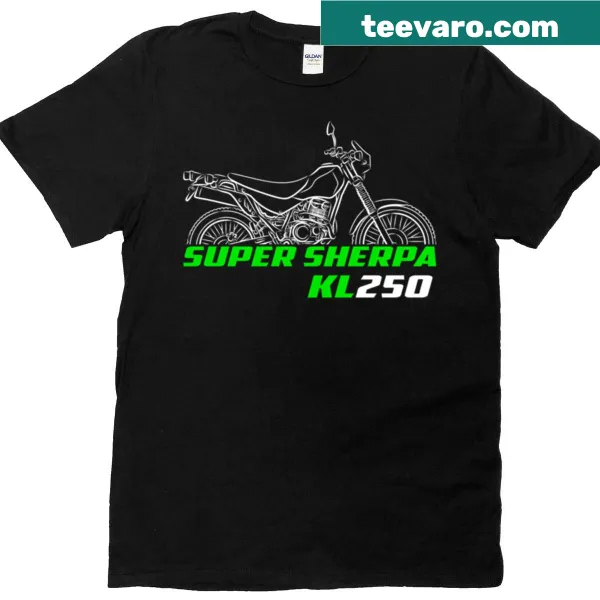Kawasaki Kl250g Super Sherpa motorcycle badge design