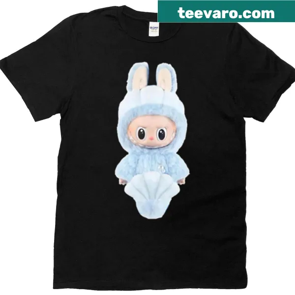 Labubu hide and seek illustration T-shirt for fans