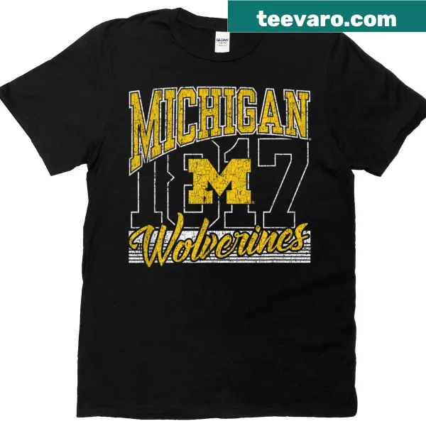 Vintage Michigan Wolverines T-shirt with 90s design elements
