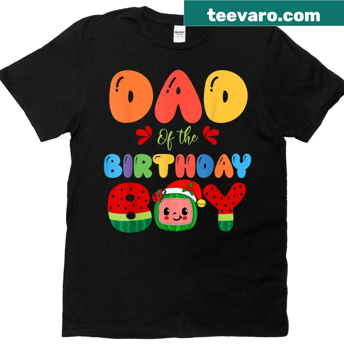 Funny matching T-shirt for parents of the birthday boy — on a men's t-shirt