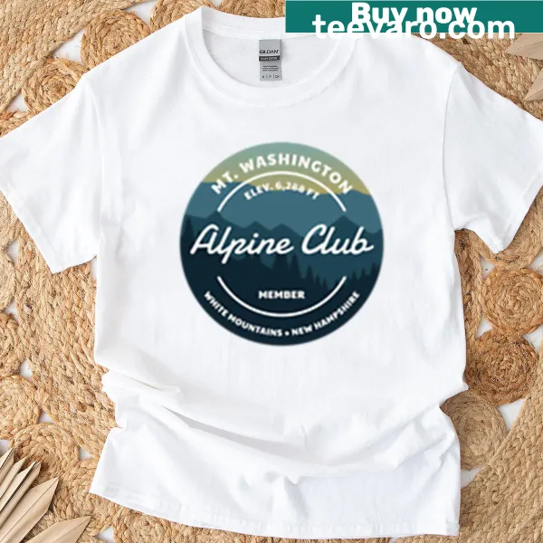 Mt Washington Alpine Club badge t-shirt