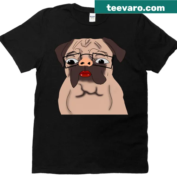 Illustration of a dog chow bowl with happy dogs on a t-shirt