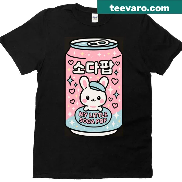 T-shirt featuring a whimsical soda pop cup graphic
