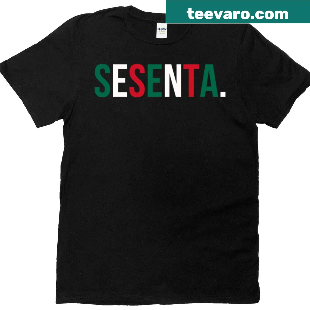Colorful T-shirt celebrating a 60th birthday with festive Spanish design — on a men's t-shirt