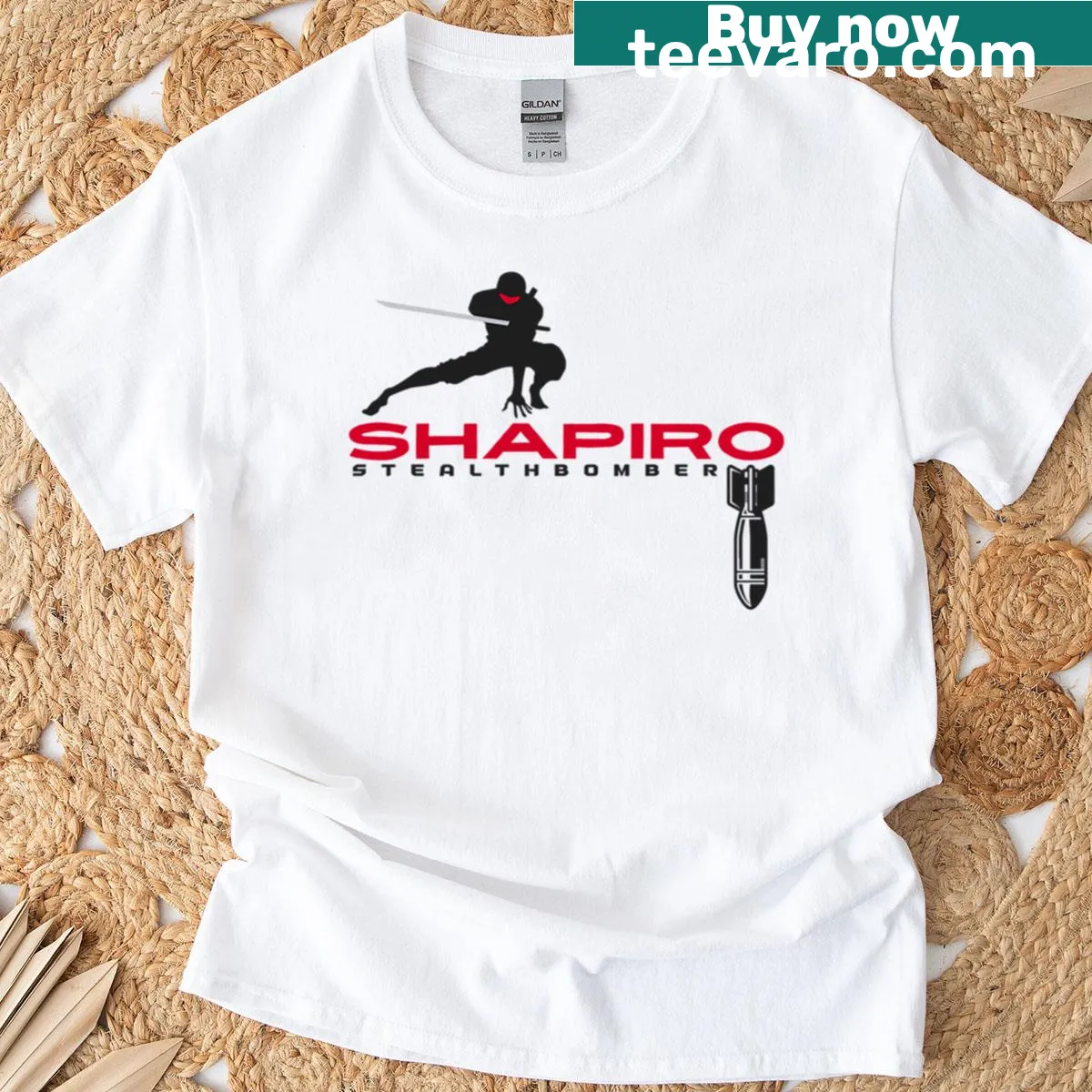 Abstract design t-shirt featuring a vintage Stealth Bomber theme — on a men's t-shirt