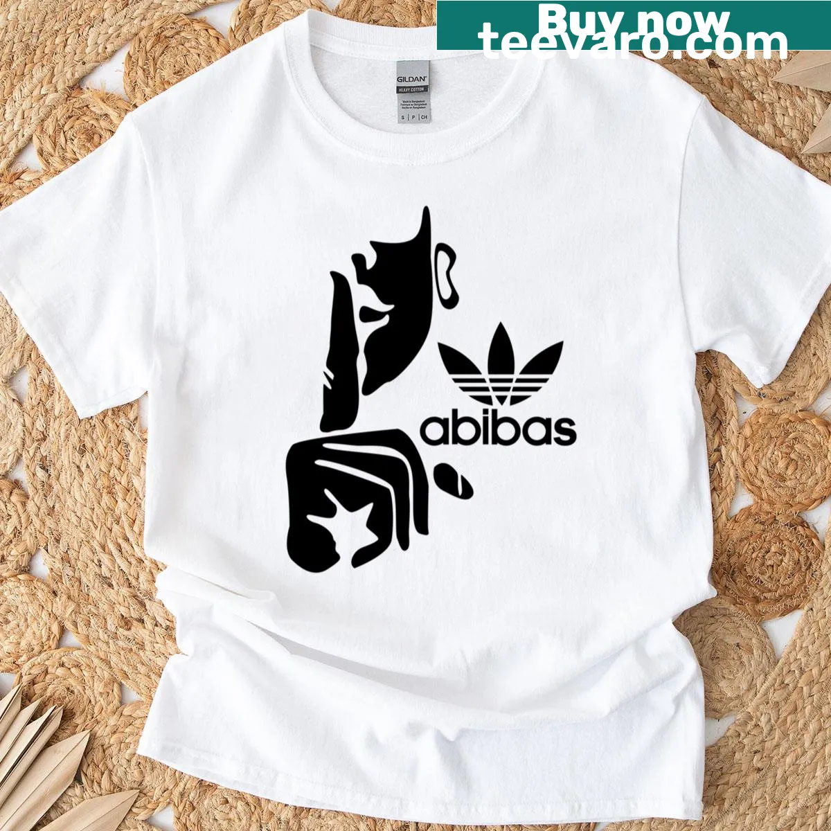 Minimalist logo t-shirt with the phrase Silent Vibes — on a men's t-shirt