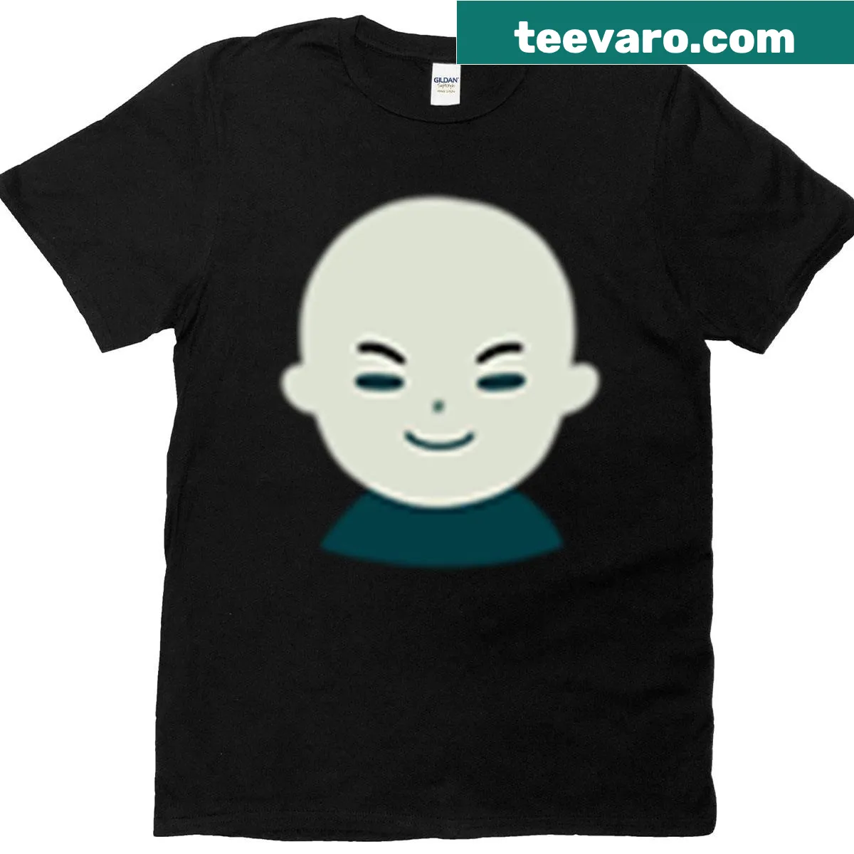 Playful illustration of a smiling dark lord on a t-shirt — on a men's t-shirt