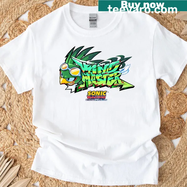 Illustration of Jet character from Sonic Racing on T-shirt