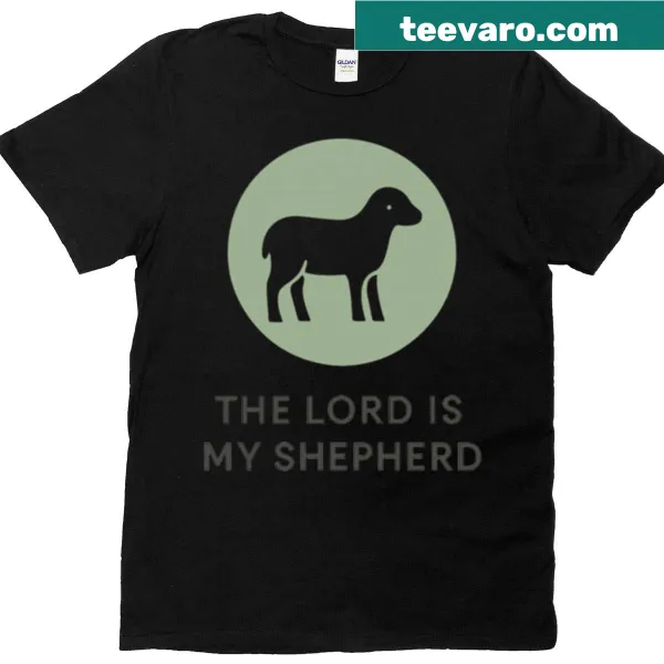 Minimalist T-shirt featuring a lamb icon symbolizing faith