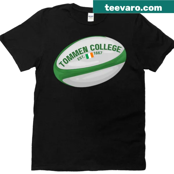 Illustrated rugby ball T-shirt featuring Boys Of Tommen text