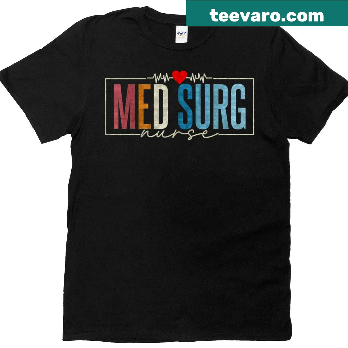 Vintage T-shirt for Med Surg nurses with humorous text — on a men's t-shirt