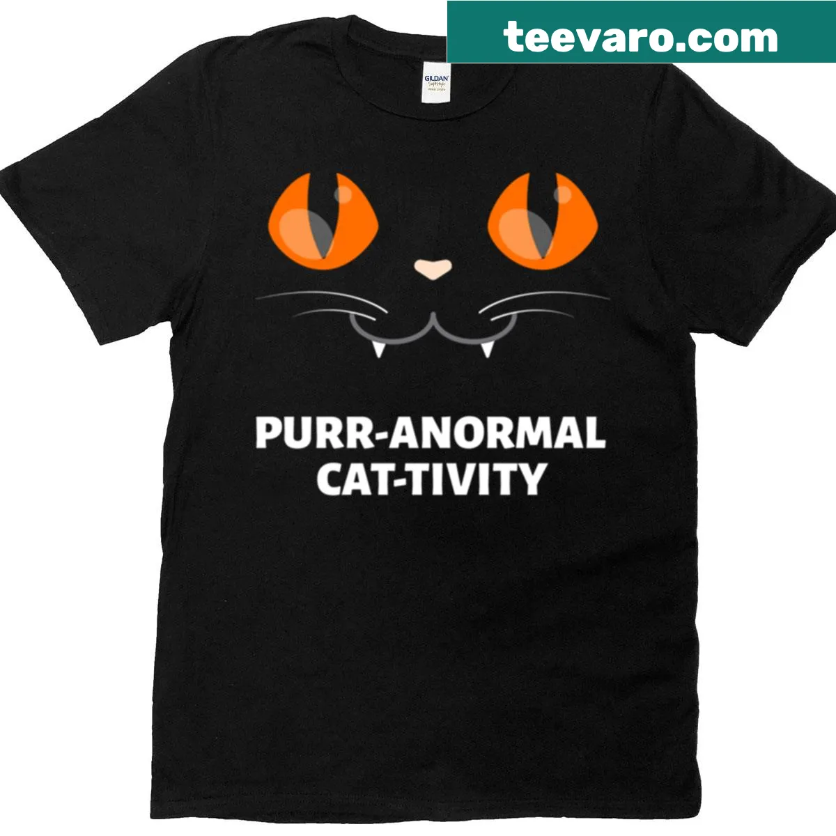 Whimsical cat expressions T-shirt design with playful illustrations — on a men's t-shirt