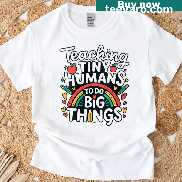 Inspirational T-shirt for women teachers with 'I Teacher' text